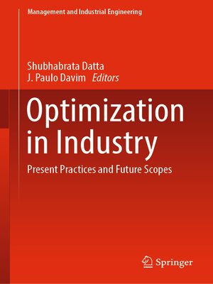 cover image of Optimization in Industry